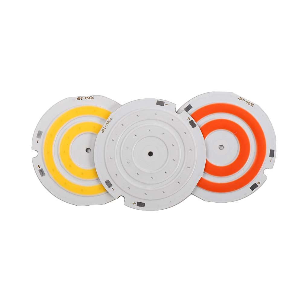 2W DC 3V 4V Round Double Ring COB Warm/Cold/Red/Blue Light Circular LED Lighting Components Light Plate COB Lighting COB Chip