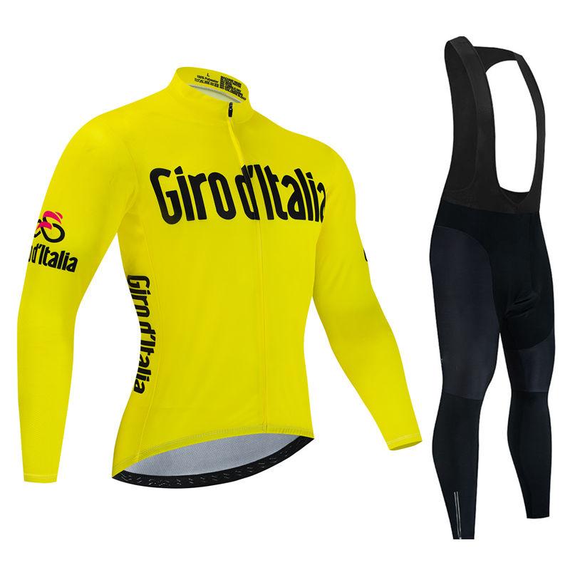 2026 Italia Pro Team Prodyšný Dlouhý Rukáv Pánský Cyklistický Dres Sada Oblečení na Horský Kolo Podzimní Cyklistické Oblečení Maillot Ropa Ciclismo
