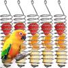 Stainless Steel Parrot Forager Feeder Seed Holder Durable Construction Vegetable Fruit Feeder Hanging Basket Food Container