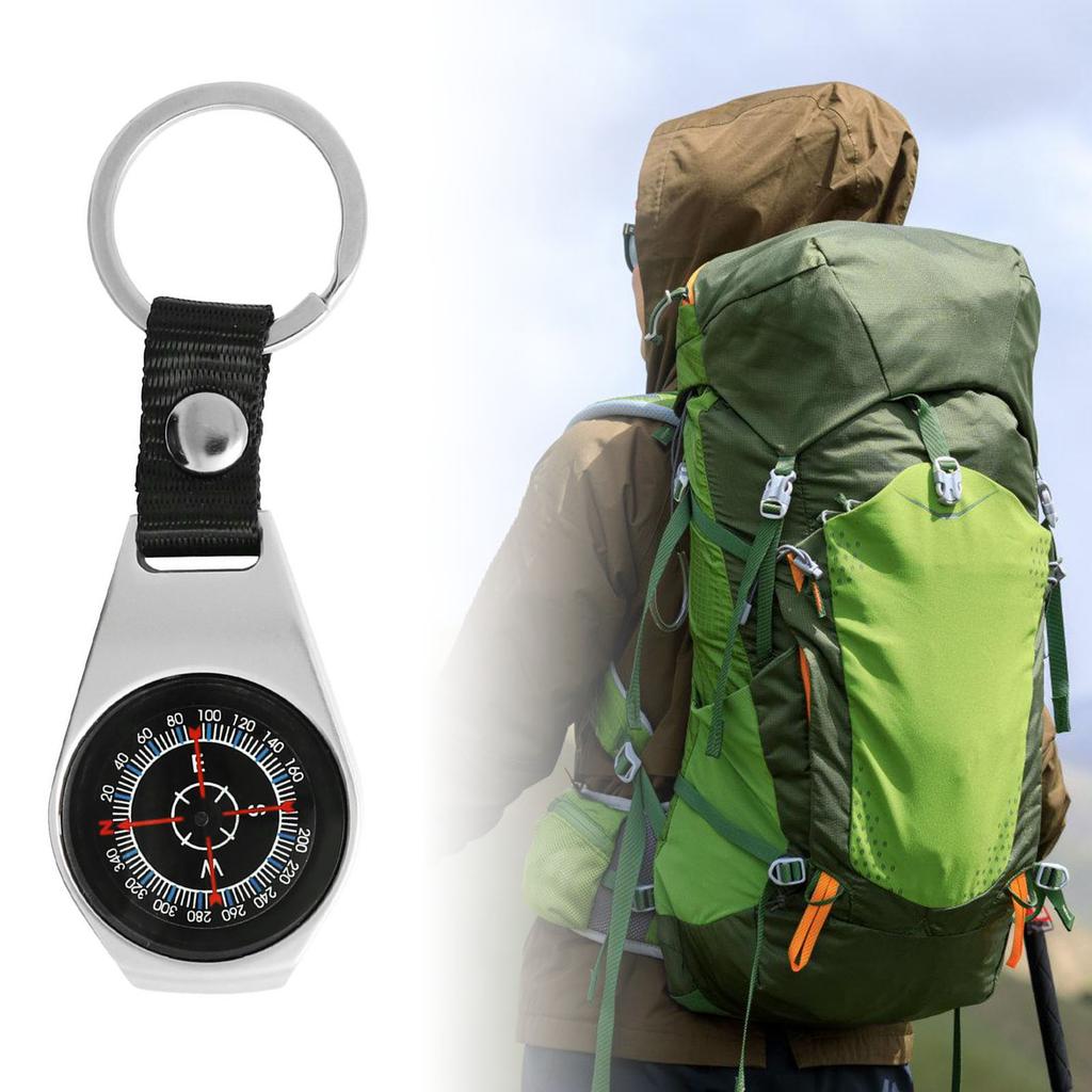 Multifunctional Keychains Compasses Portables Navigation Hiking Equipment for Kids Hiking