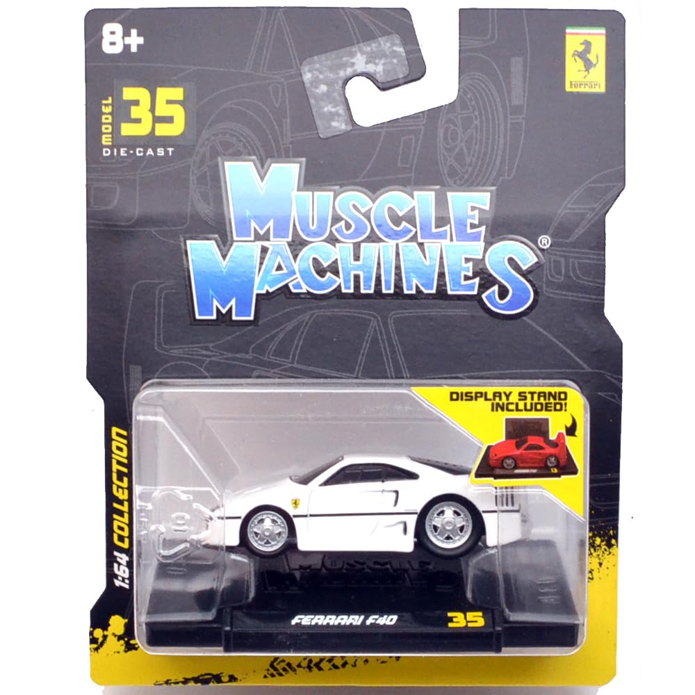 SCALE Muscle Machines F40 1/64 Ferrari (White)