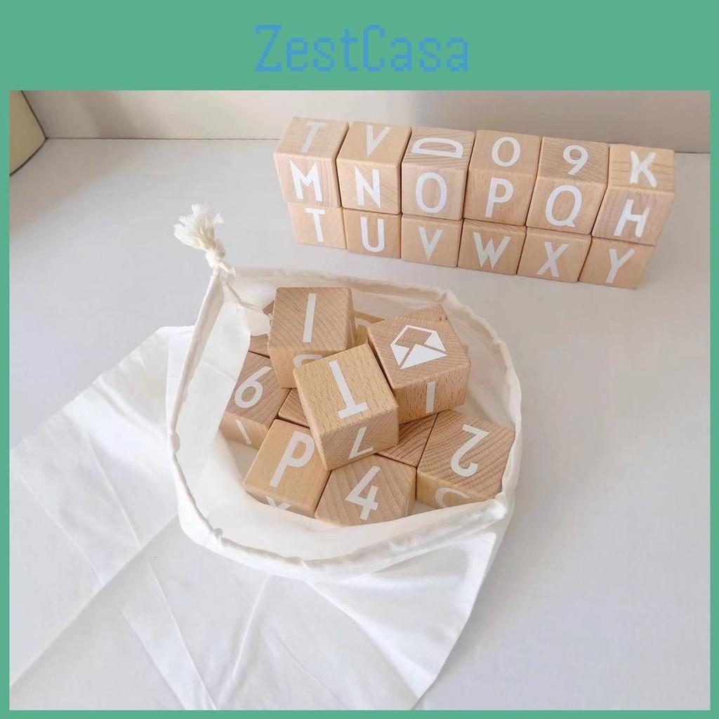 26 Cube Letter Building Block Children Puzzle Toy Set For Interaction Kid