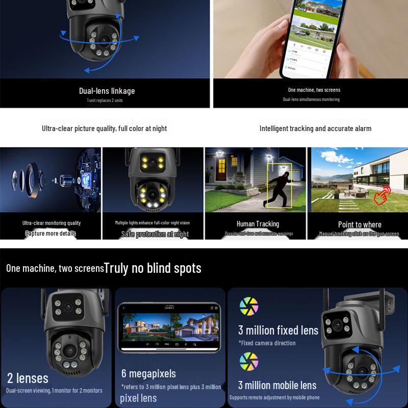 High-Definition Night Vision WiFi Camera Binoculars with Full-Color Wireless Monitoring