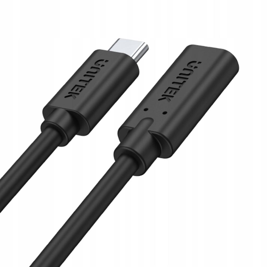 Kabel USB-C Unitek C14086BK-1.5M Przedłużacz, 10Gbps, 4K, PD 100W, M/F, 1,5m