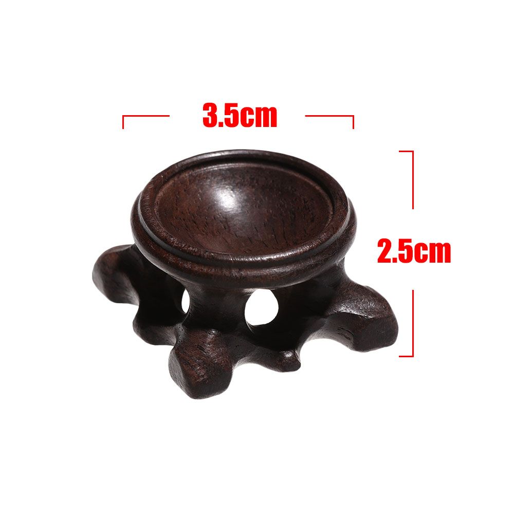 Wood Display Stand Base for Crystal Ball Sphere Globe Stone Decoration Crafts Figurines Miniatures Crystal Ball Holder Bracket