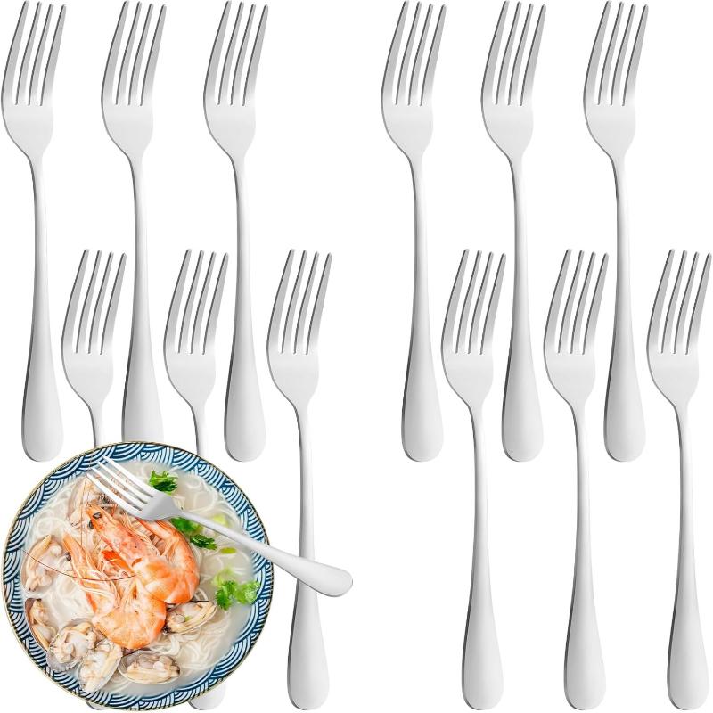 Stainless Steel Long Handle Dinner Fork Korean Rainbow Fork Hotel Restaurant Party Supplies Dinnerware Steak Fork