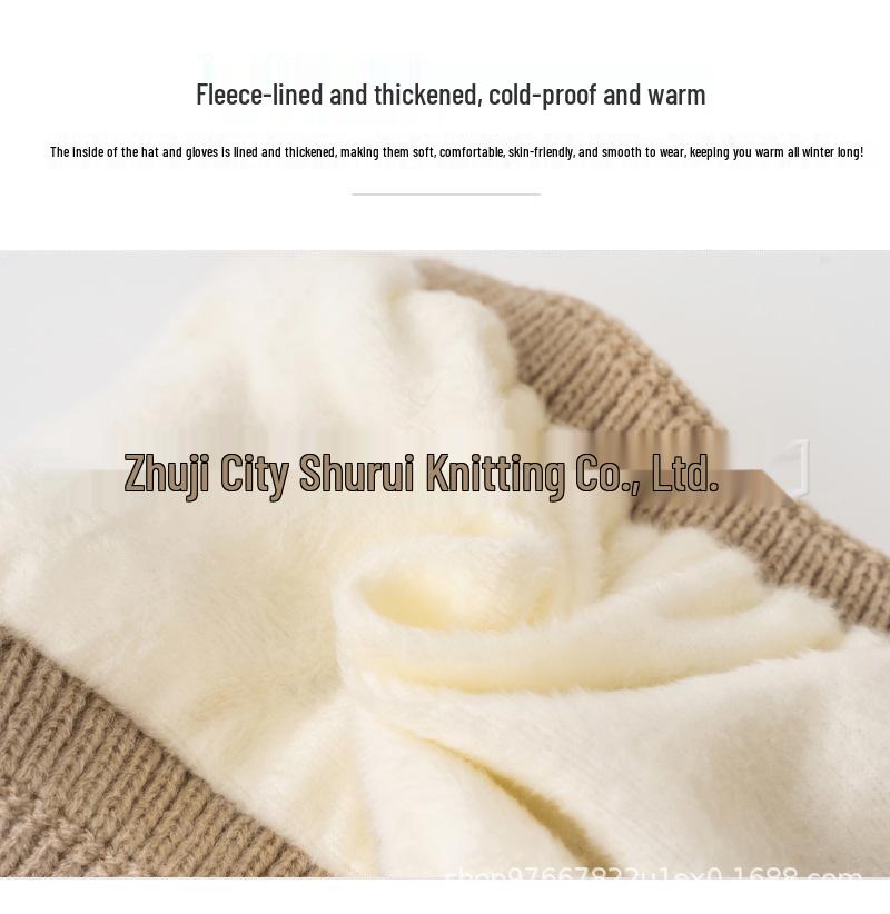 Children's Winter Snowflake Earmuffs and Scarf Set - Fleece-Lined, Thick Knit for Outdoor Cycling