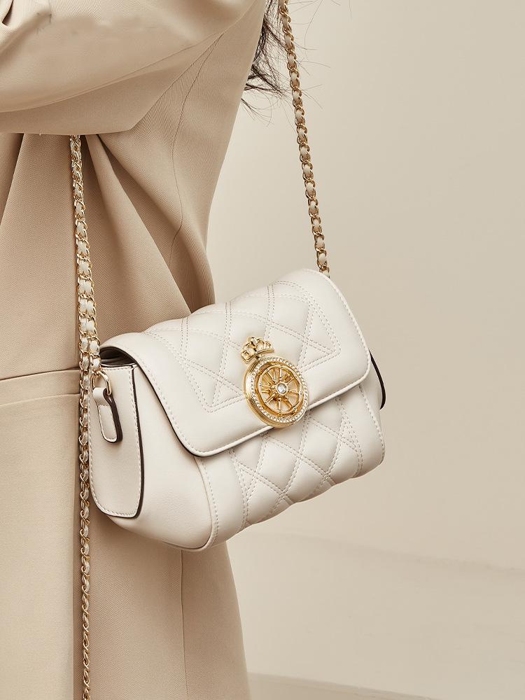 Bag Women's Rest Light Luxury Diamond Check Bag Small Square Bag Women's Everything Diagonal Shoulder Bag