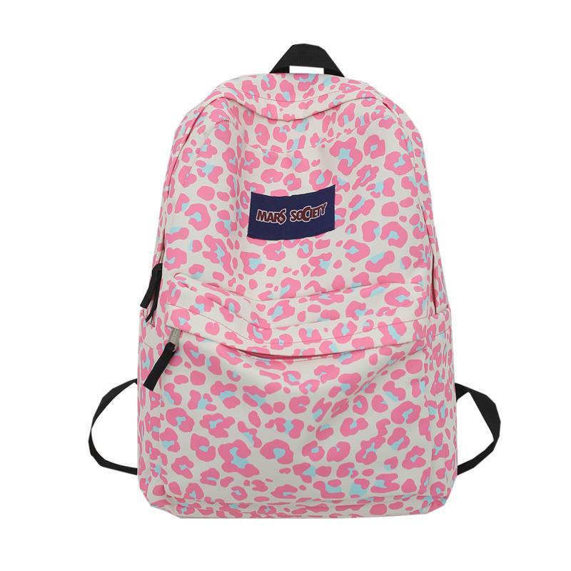 

Модний та повсякденний вуличний рюкзак великої місткості для кампусу Рюкзак для учнів початкової та середньої школи рожевий