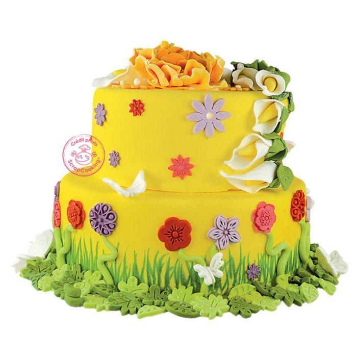 Pâte à sucre en rouleau jaune Ø 36 cm - 430 g