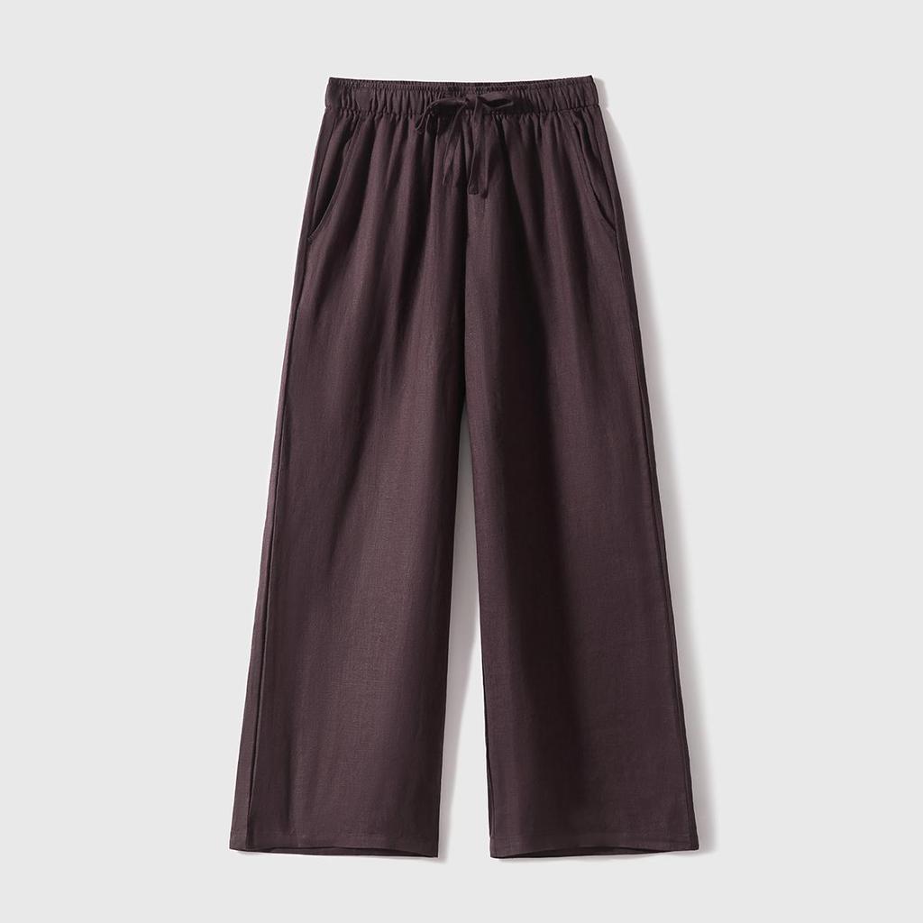 Natural Breath Linen Straight-Leg Pants | Women's Relaxed Commuter Style