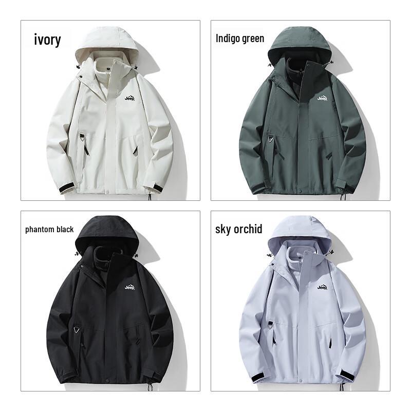 Jeep Men's 3-in-1 Outdoor Windproof Jacket