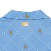 MLB Los Angeles Dodgers Common Mega Diamond Monogram Letter Pattern Printed Button-Up Short Sleeve Shirt Women Shirts Blue 3AWSM0533-07SBS