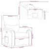 Massage Chair Light Gray Fabric
