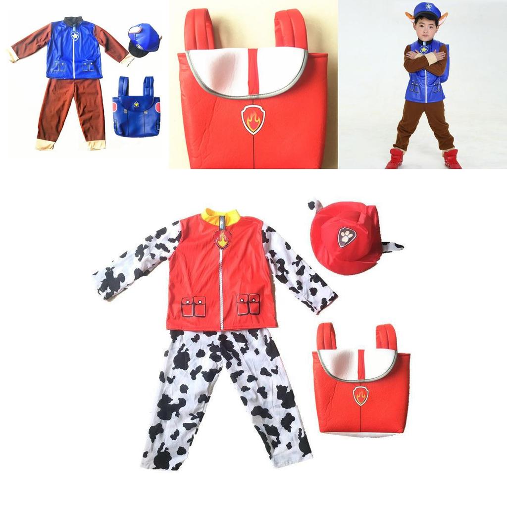 Entzückendes Paw Patrol Kinder Cosplay Kostüm mit Marshall Chase Skye Party-Outfit