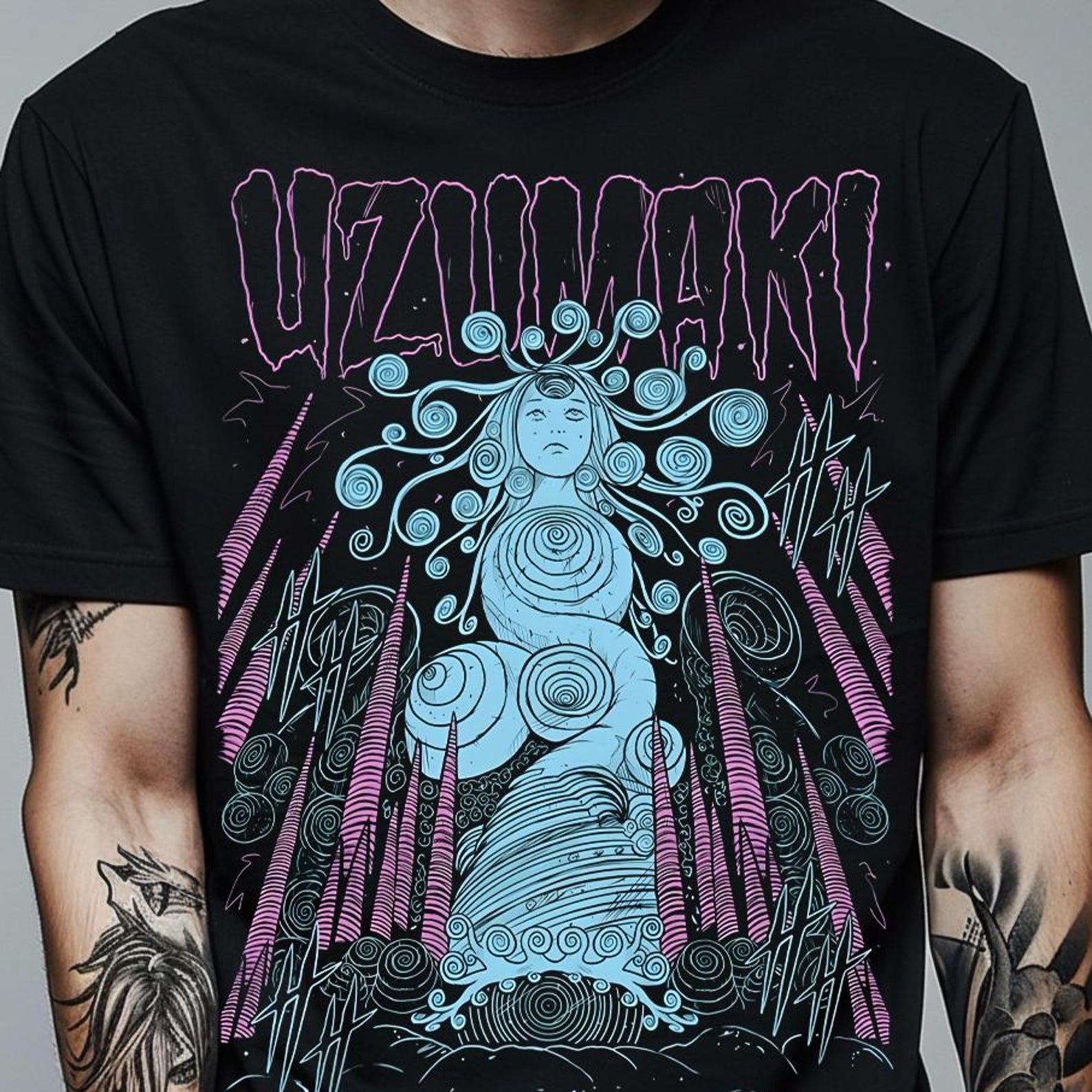 90s Anime Manga Creepy Girl Shirt: Tomie Anime Horror Shirt, Japanese Dark Anime T-Shirt, Girl Eyes Shirt, Gothic Manga Horror Unisex shirt M