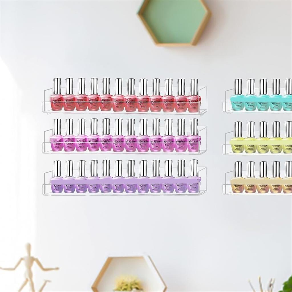 Acrylic Bathroom Shelves 15x1.3Inch Thick Acrylic Shelves Wall Mounted Versatile Floating Shelves Storage and Display