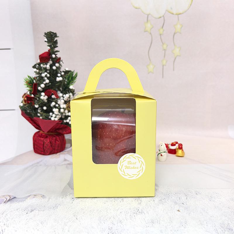 Single Piece Windowed Cupcake/Muffin/Egg Tart Packaging Box