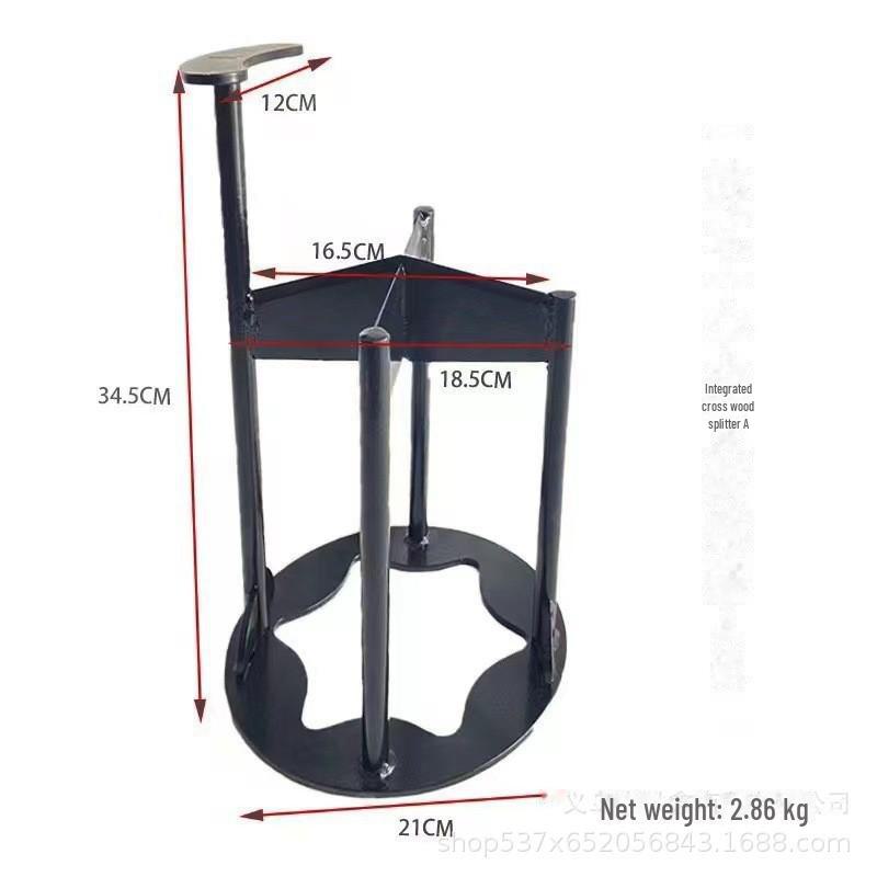Manganese Steel Manual Firewood Splitter: Outdoor/Household Firewood Chopping Tool