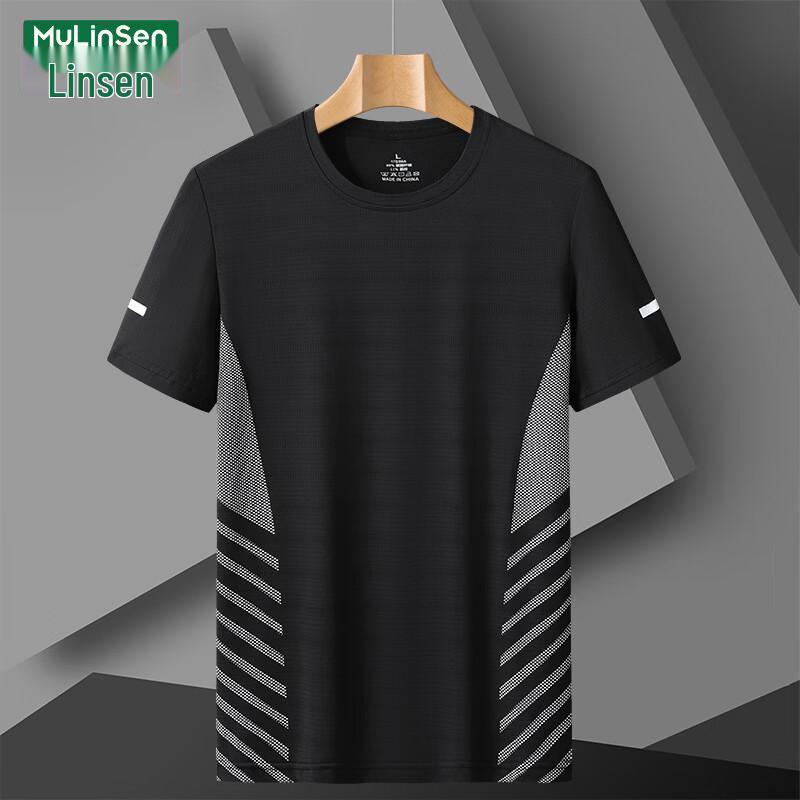 MULINSEN Men s Ice Silk Quick-Dry Sports T-Shirt 4XL