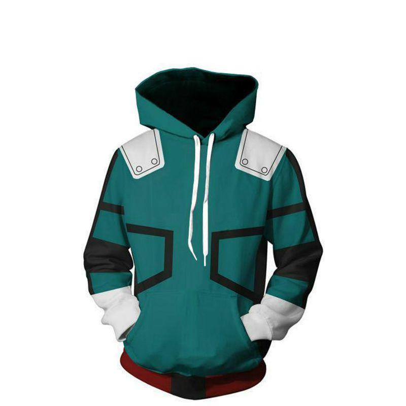 Boku My New No Hero Academia Hoodie Casual Hooded Anime 3d Sweater Pullover TagS=US XXS