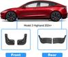 Soft Mud Flaps for Tesla Model Y Juniper Model 3 2025 2026 Splash Guards Mudflap Fender No Drilling Mud Flap Protect Accessories