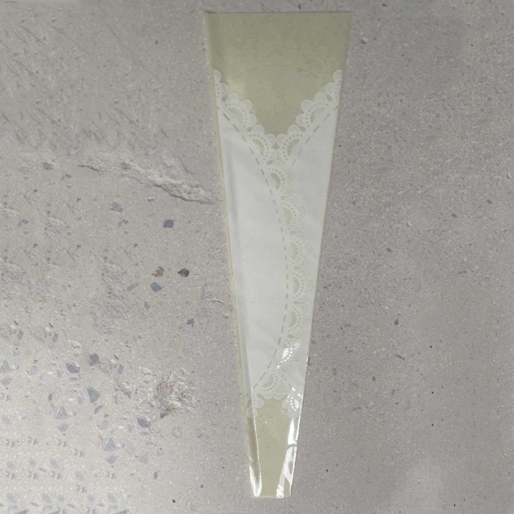 20pcs Plastic Flower Wrapping Bag DIY Gift Bag Single Rose Flower Wrapping Bag Valentine's Day Gift