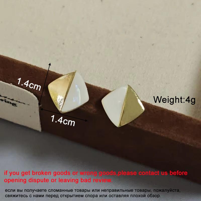 New Square Long Hanging Earrings for Women Colorful Enamel Geometric Statement Dangle Earrings Girls Drop Earrings pendientes