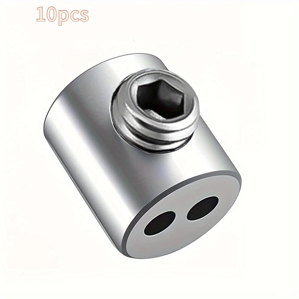 10PCS Adjustable Wire Rope Clamps, Multi-Hole Safety Wire Rope Clamps, Multipurpose Locking Fasteners