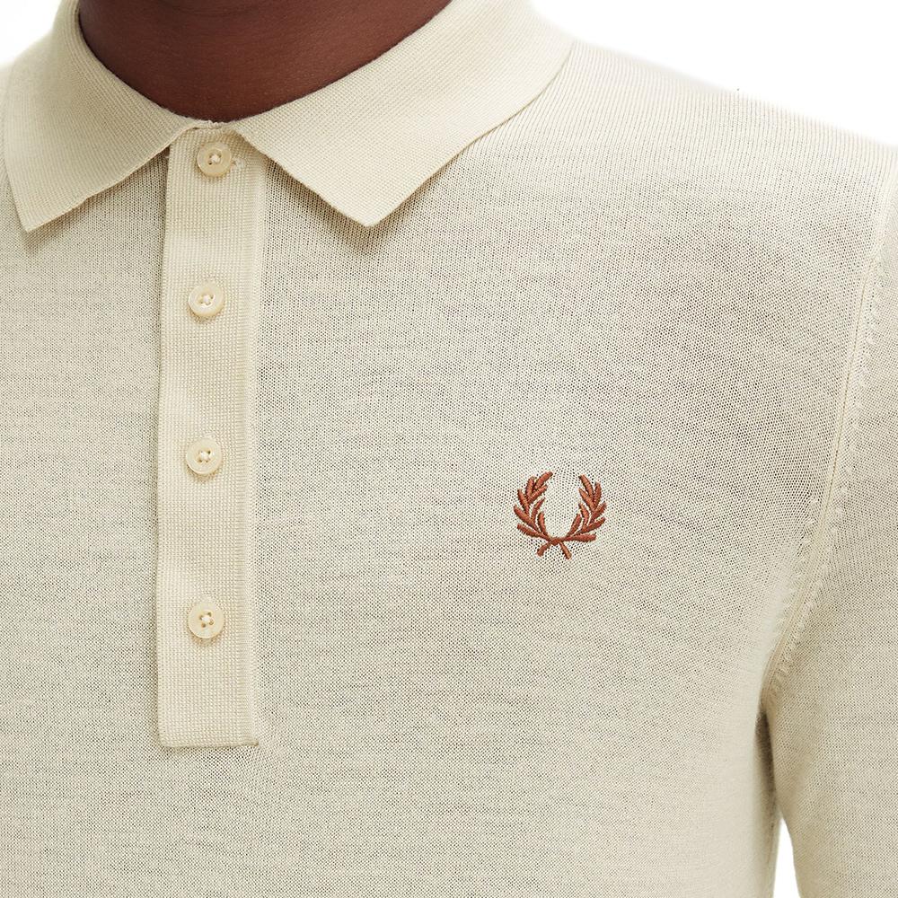 FRED PERRY [Sharp] Fine Knit Long Sleeve Shirt (691) Afpm2438534-691