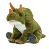 Carorata Triceratops Plush (S Size/Sitting Series) – Soft Touch/Realistic – Green