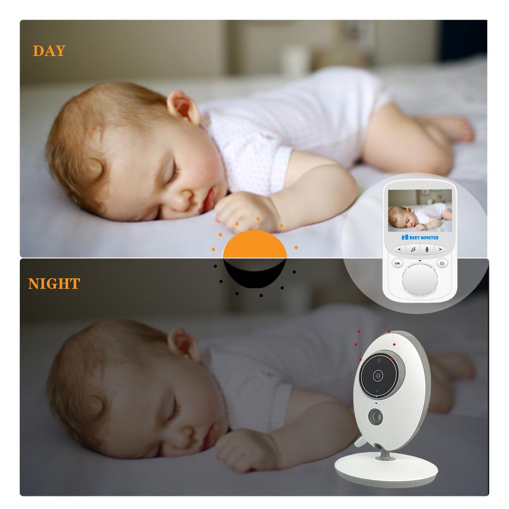VB605 2.4 Inch Wireless Video Baby Monitor Color Camera Intercom Night Vision Temperature Monitoring Baby Nanny  Network-free