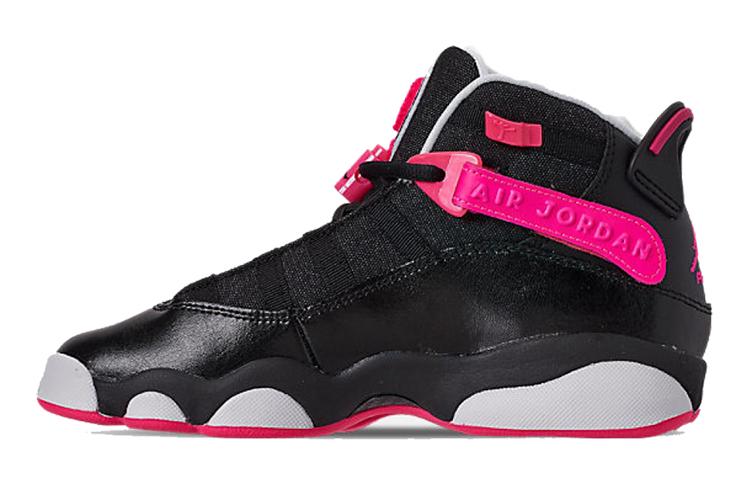 Jordan 6 Rings Черный Гипер Розовый Белый GS 323399-061 40