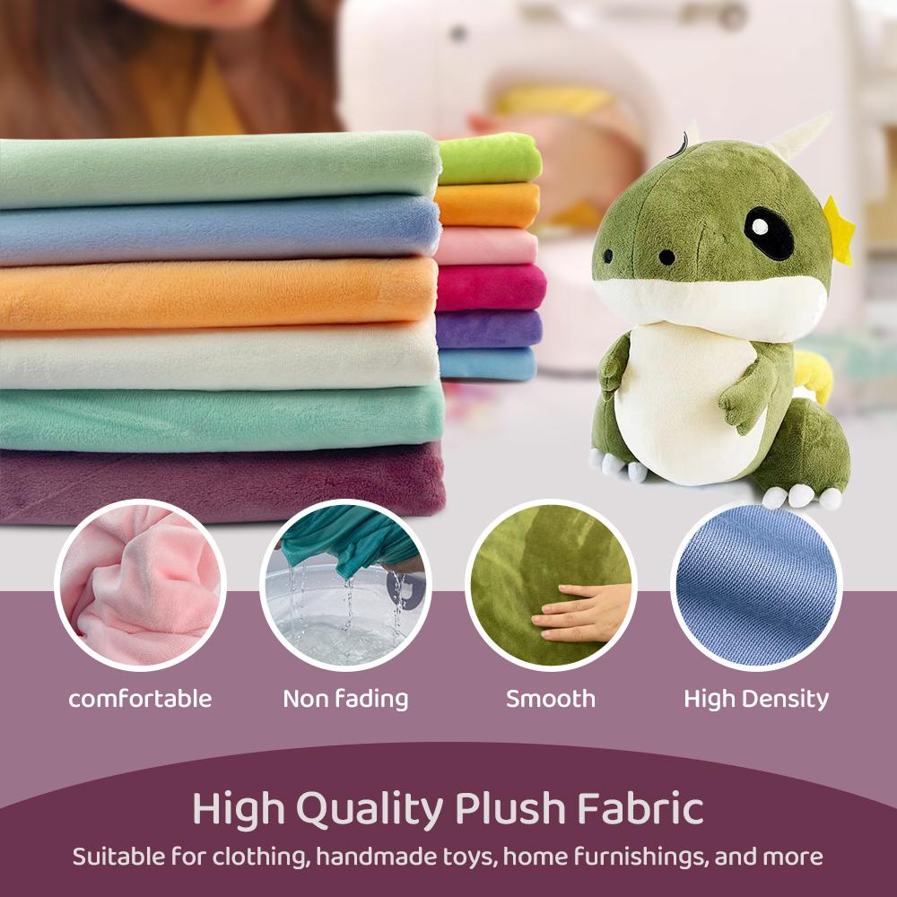 1,5 mm Florlänge Plüschstoff Umweltfreundlich Gewebt Mit 100% Polyester Material Machen Spielzeug Plüschstoff pro Meter Zum Nähen
