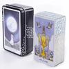Lunalapin Rabbit Tarot Iron Box Card Game 78pcs Tarot Cards Fun Playing Board Game for Family Friends Party