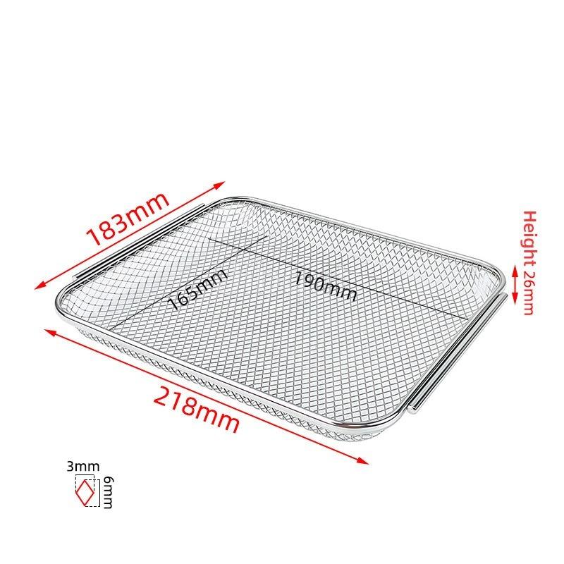 304 Stainless Steel Dried Fruit Mesh Frying Basket Mesh Suitable for Supor Midea Changdi and Joyoung Electric Ovens and Air Fry