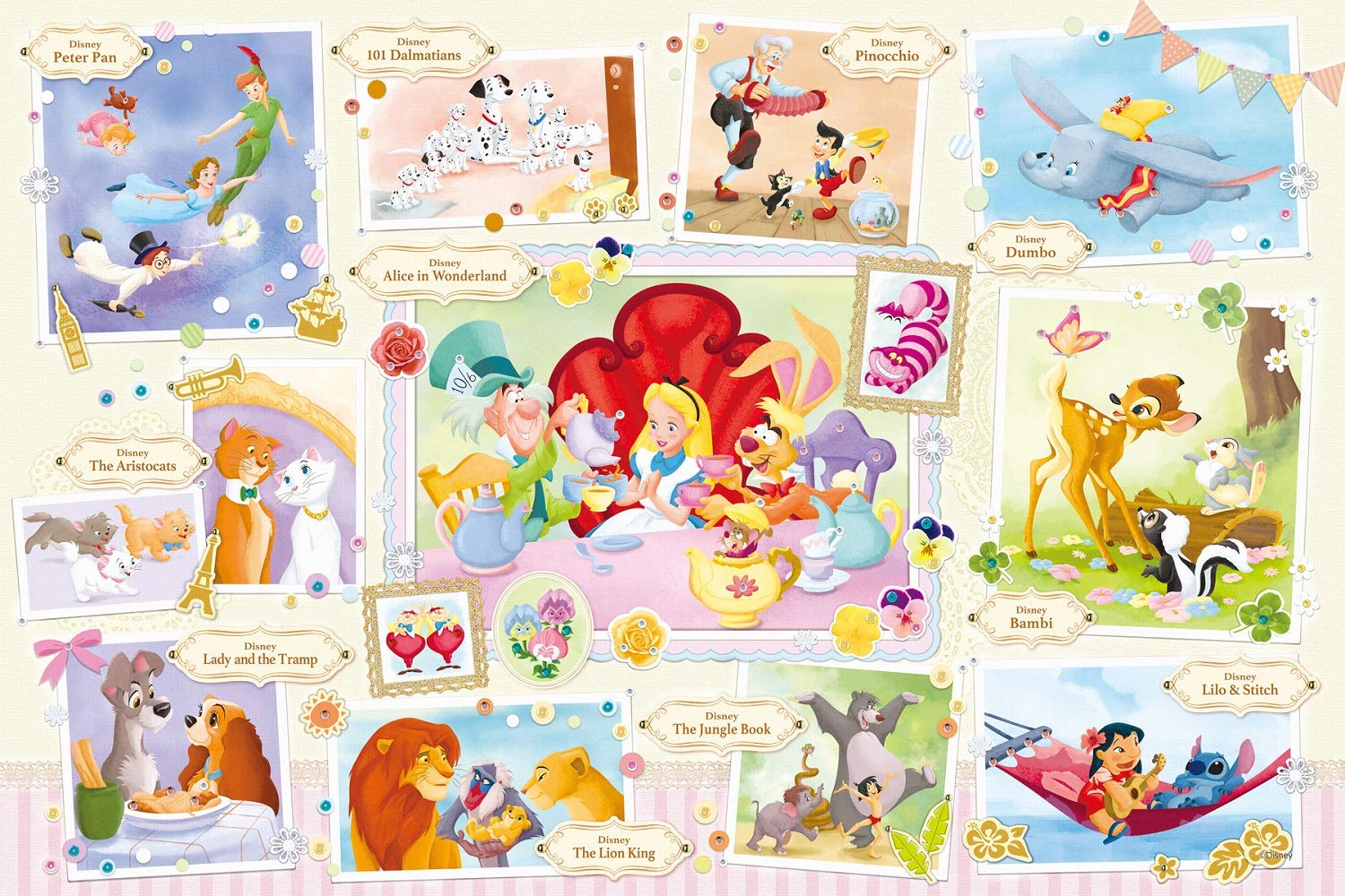 

Пазл Epoch 1000 елементів Disney Treasured Moments [Декорація пазла] (50x75см)