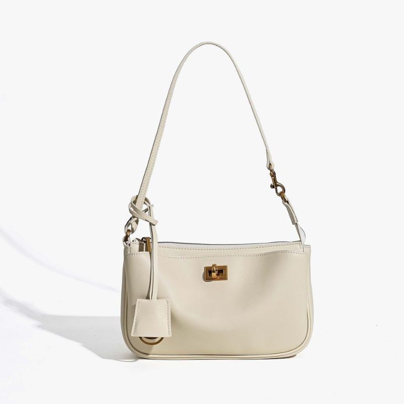 New Leather Lock Armpit Bag Women's Shoulder Messenger Bag Casual Small Square Bag Versatile Bag Fashion Handbag
