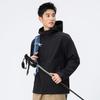 Unisex Winddichte Outdoor-Jacke mit Fleece-Futter