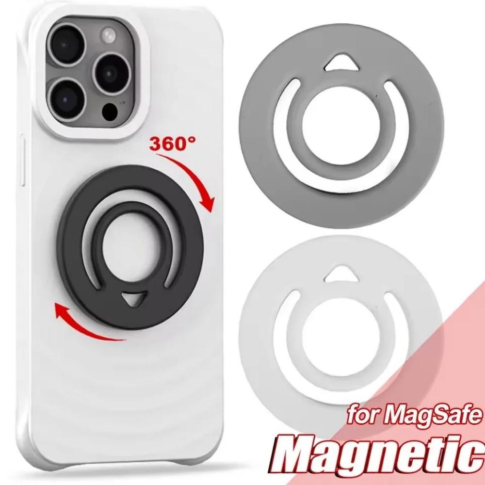 Strong Magnetic Liquid Silicone Circular Phone Grip Holder for MagSafe Ring Shape Accessories for iPhone 16 11 11 Samsung Xiaomi
