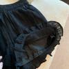 Women's French Lace Wide-Leg Pants: Spring/Summer Loose Fit, Casual & Stylish A-Line Layered Shorts