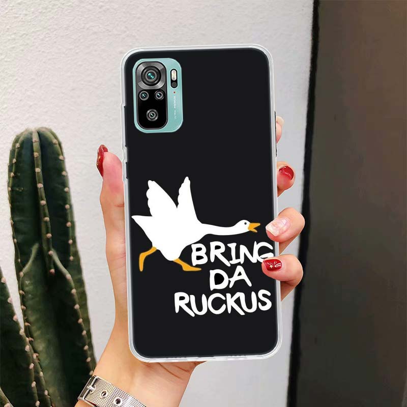 Cartoon Duck Goose Game For Xiaomi Poco X6 X3 Nfc X5 X4 F6 F5 Pro Phone Case F4 Gt F3 F2 F1 M5S M4 M3 M2 5G Fundas Coque X3 Nfc