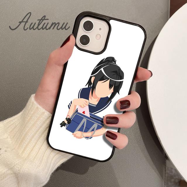 Yandere Chan Ayano Aishi Phone Case for iPhone 11 12 13 14 Pro Max Mini X XR XS SE 2020 6S 7 8 Plus Samsung Galaxy S21 S22 Cover