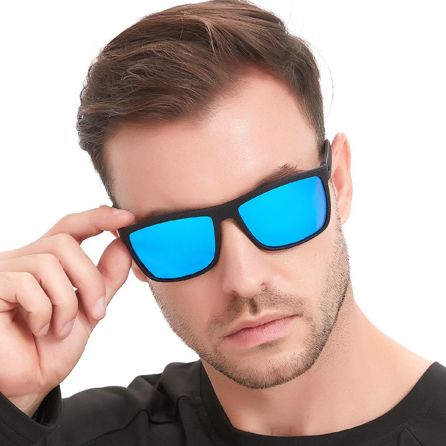 Fashion Vintage Check Pattern Sunglasses For Men Women Fishing Driving Fashion Square Brand Design Sun Glasses UV400 Eyewear