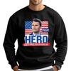 Men's Fashionable Casual Long-sleeved Printed Round Neck Sweatshirt Top