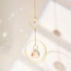 Faux Crystal Suncatcher, Colorful Prisms Window Hanging Sun Catcher, Moon Sun Rainbow Maker Chain Pendant for Garden Home Decor