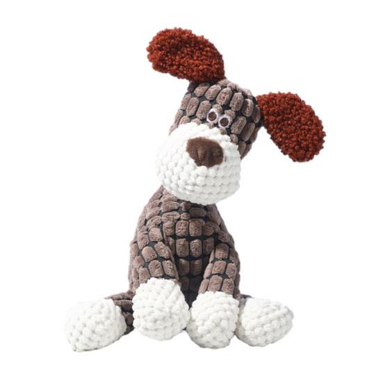 Plush Animal Dog Toy Squeaky Donkey Dog Giraffe Dog Chew Toy Stuffed Animal Toy for Puppy Teething Interactive Tug-of-War