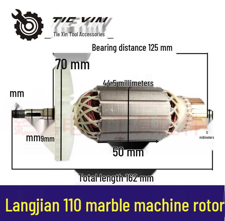 

Langjian 110 Marble Cutter Rotor Motor - Item No. 02101