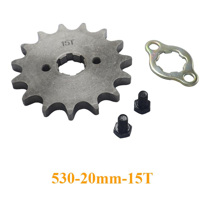 Motorcycle Front Drive Gear Engine Sprocket 530 10T 12T 13T 14T 15T 16T 17T 18T for Dirt Pit Bike ATV Quad Spare Parts GO Kart