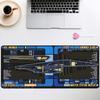 Gamer Mouse Pad Computer overlock Mousepad Office Accessories Keyboard Anime Starship Blueprint Extended Large Nonslip Desk Mat